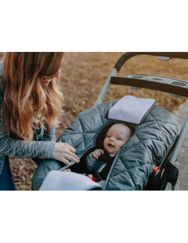 Cubierta para Asiento de Auto para Bebés - Forro Polar Negro