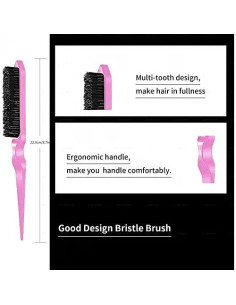 Juego de 3 Peines Estilizador Goiple - Rosa, Compacto y Portátil 2