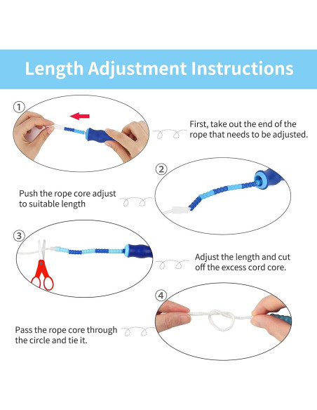 Cuerda de Saltar Leeboom Ajustable 2.8m para Ejercicio y Fitness Cuerda de Saltar Leeboom Ajustable 2.8m para Ejercicio y Fitness