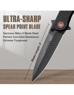 Cuchillo Plegable CIVIVI RS71 10.16 cm Nitro-V Mango G10 2