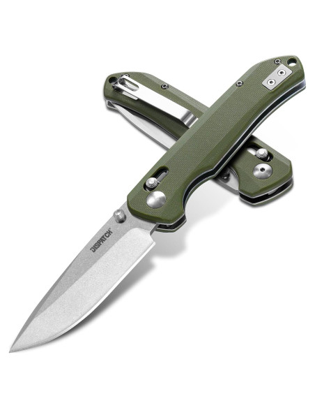 Cuchillo de bolsillo Dispatch DP8128-GN, acero D2 8.8 cm, G10
