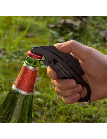 Cuchillo Plegable Promithi 6cm con Abrebotellas y Rompevidrios