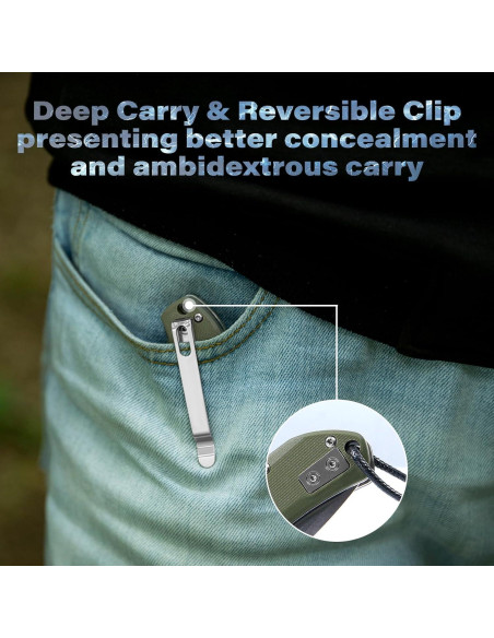 Cuchillo de bolsillo Dispatch DP8128-GN, acero D2 8.8 cm, G10