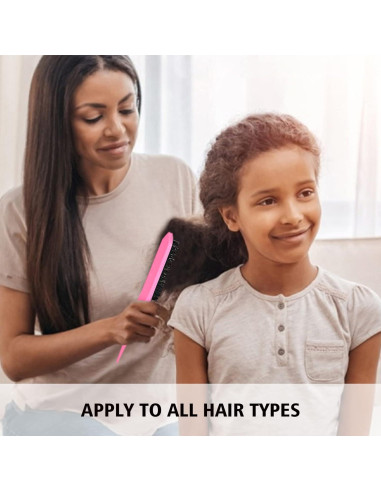 Juego de 3 Peines Estilizador Goiple - Rosa, Compacto y Portátil