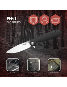 Cuchillo Plegable Firebird Ganzo FH41-CG Acero D2 Mango G10 2