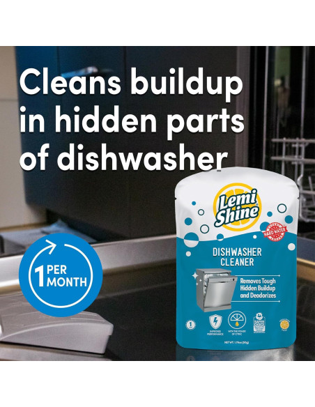 Lemi Shine Limpiador Natural para Lavavajillas 41g - Aroma Limón
