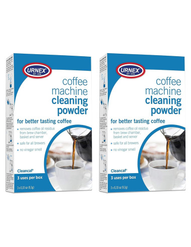 Limpiador de Cafeteras Urnex Cleancaf en Polvo - 2 Paquetes
