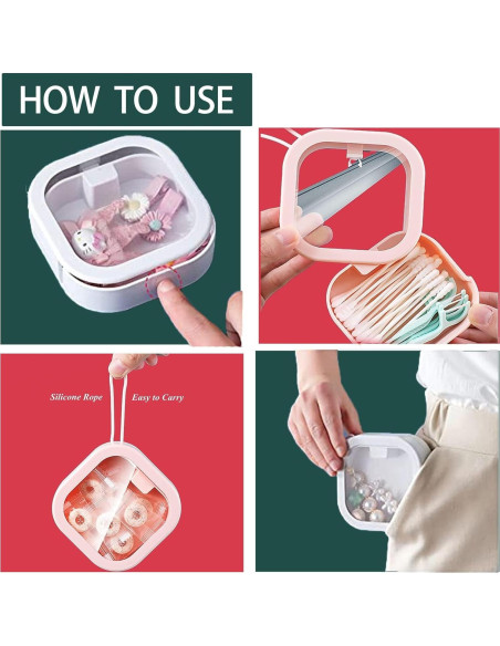 Organizador de Cintas para el Cabello ESEHGS - 2 Piezas Blanco