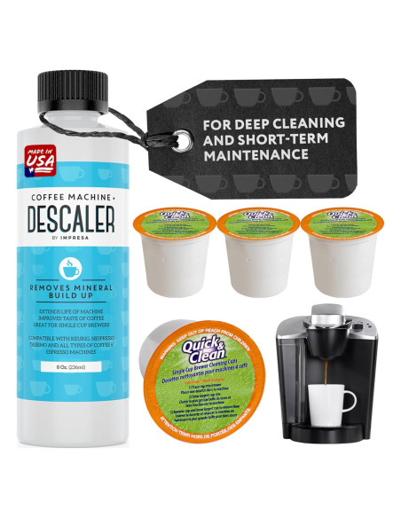 Kit de Limpieza y Desincrustante Impresa para Cafeteras Keurig