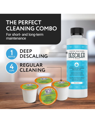 Kit de Limpieza y Desincrustante Impresa para Cafeteras Keurig