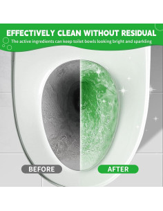 Tabletas Limpiadoras de Inodoro MyKlens, 20 Paquetes, Verde 2