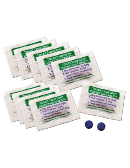 Tabletas Detectores de Fugas de Inodoro NRG - Paquete de 10
