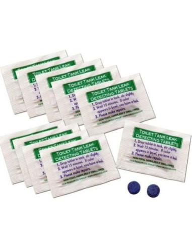 Tabletas Detectores de Fugas de Inodoro NRG - Paquete de 10