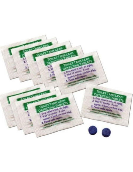 Tabletas Detectores de Fugas de Inodoro NRG - Paquete de 10