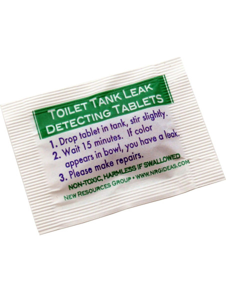 Tabletas Detectores de Fugas de Inodoro NRG - Paquete de 10