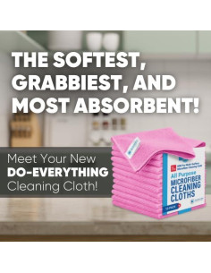 Paquete de 12 Paños de Microfibra Rosa Microfiber Wholesale 2