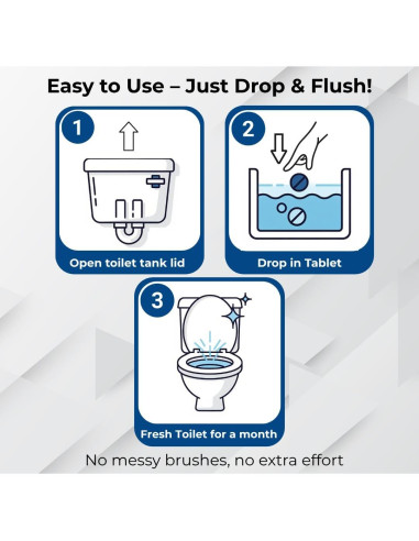 Tabletas Limpiadoras de Inodoro Skyis - Paquete de 12 Unidades