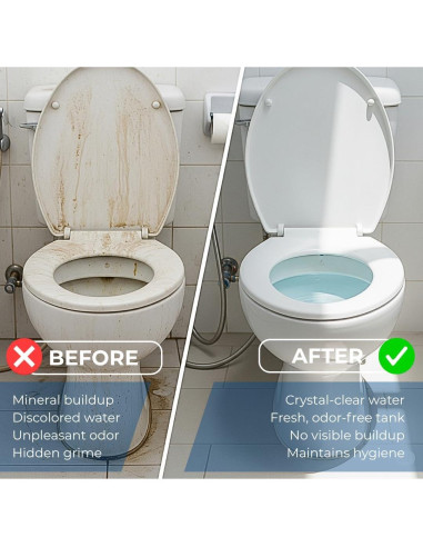 Tabletas Limpiadoras de Inodoro Skyis - Paquete de 12 Unidades