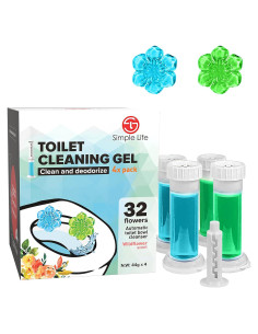 Gel Limpiador de Inodoro Simple Life - 32 Sellos Aroma Floral