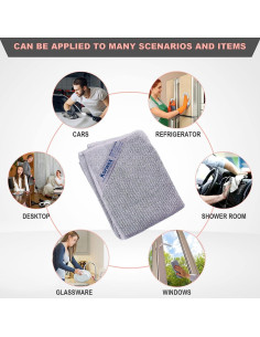 Paño de Limpieza de Ventanas Longmann Microfibra 45x45cm 2