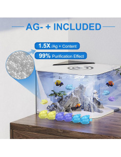 10PC Limpiador de Humidificador Pez VZZNN Universal 6.48x4.45cm 2