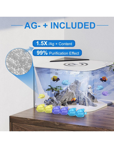 10PC Limpiador de Humidificador Pez VZZNN Universal 6.48x4.45cm