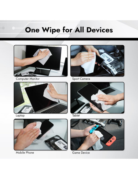 Toallitas Limpiadoras Electrónicas Air Jungles 70 Unidades 20x25cm Toallitas Limpiadoras Electrónicas Air Jungles 70 Unidades 20x25cm