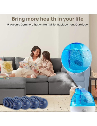 Cartucho de Desmineralización NISHCON para Humidificadores Ultrasónicos - Paquete de 12