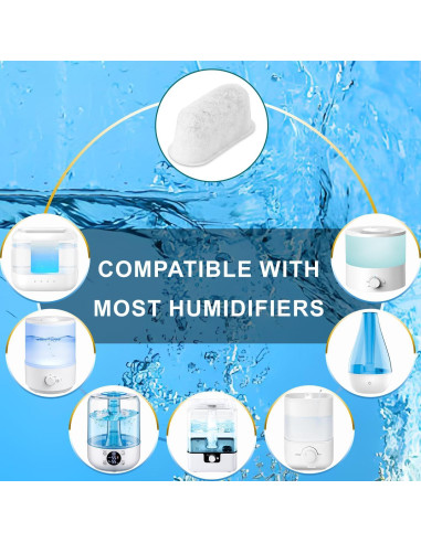 Cartucho Desmineralizador Slirceods para Humidificadores Ultrasónicos - 12 Filtros