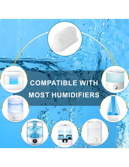 Cartucho Desmineralizador Slirceods para Humidificadores Ultrasónicos - 12 Filtros