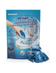 52 Paquetes Tratamiento Inodoros RV CAMPER MATTERS 30g