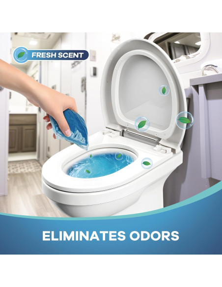 52 Paquetes Tratamiento Inodoros RV CAMPER MATTERS 30g