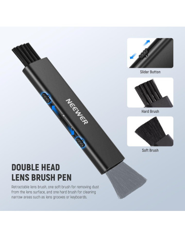 Kit de Limpieza de Lentes NEEWER HM-45 con Bolígrafo y Paño