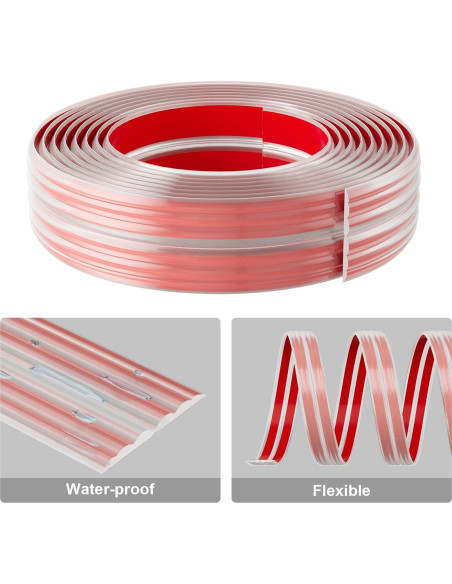 Protector de Esquinas de Pared Elvone 6 CM x 6.1 m Transparente