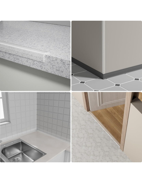 Protector de Esquinas de Pared Elvone 6 CM x 6.1 m Transparente