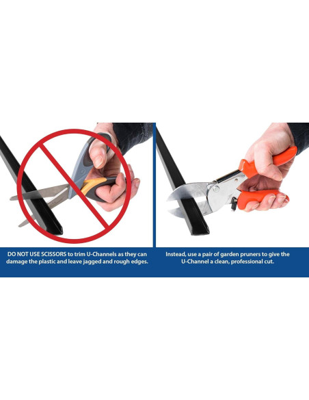 Protector de Borde para Puerta de Gabinete Outwater 61 cm Negro - Paquete de 3