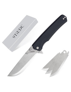 Cuchillo Plegable 9TiEDC T05 con 4 Cuchillas Reemplazables