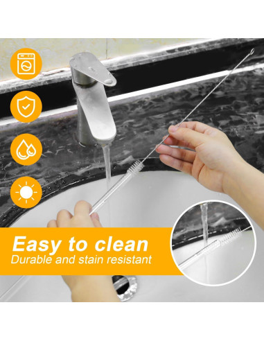 Juego de 6 cepillos limpiadores de botellas PEUTIER - Acero inoxidable y nylon