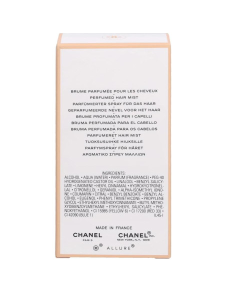 Spray para Cabello Allure Chanel 35 ml - Fragancia Elegante