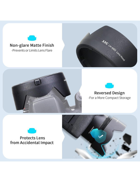 Capucha de lente Kiwifotos LH-68II para Canon EF 50mm f/1.8