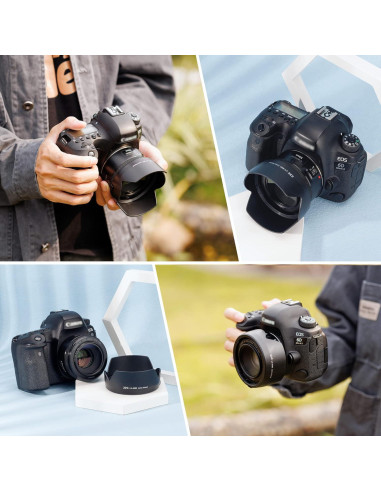 Capucha de lente Kiwifotos LH-68II para Canon EF 50mm f/1.8