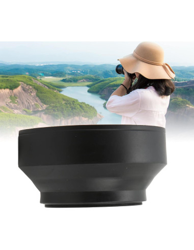 Parasoles Plegables Shanrya 62mm para Lentes de Cámara