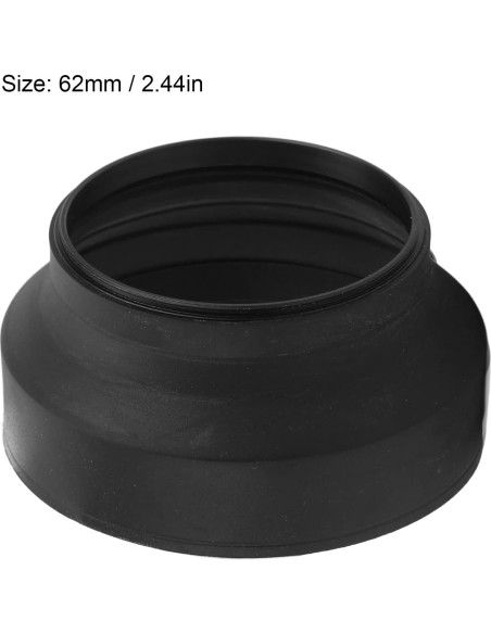 Parasoles Plegables Shanrya 62mm para Lentes de Cámara