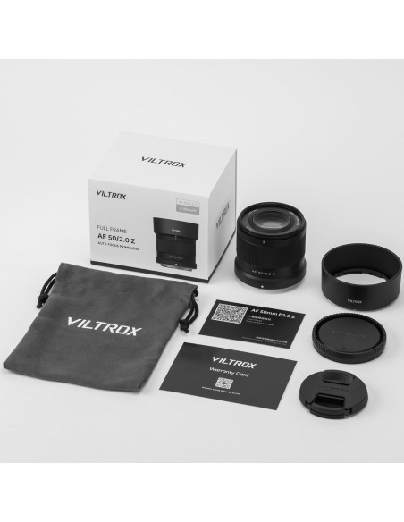 Lente Viltrox 50mm F2.0 Z-Mount para Nikon Z, Autofocus