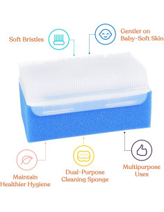 Esponjas de Baño para Bebés Suministros Especiales 6 Unidades 2