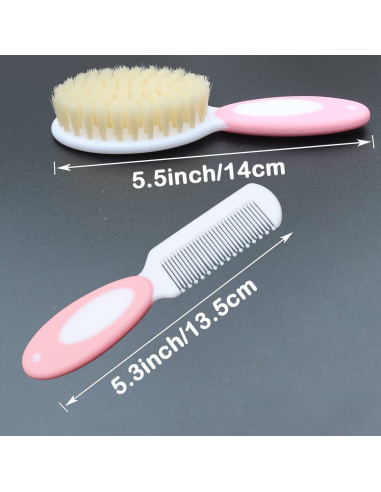 Juego de Cepillo y Peine para Bebés HUAYINGMEI Rosa