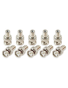 Adaptador BNC a RCA Nightwolf 10 PCS para CCTV RG59