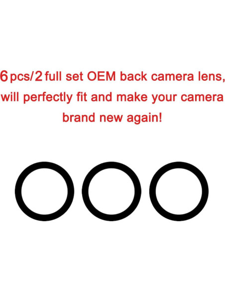 2 Lentes de Reemplazo para Cámara Samsung Galaxy S24+ Plus
