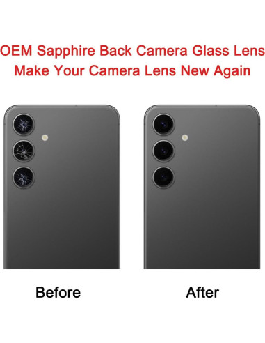 2 Lentes de Reemplazo para Cámara Samsung Galaxy S24+ Plus
