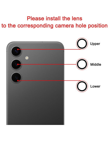 2 Lentes de Reemplazo para Cámara Samsung Galaxy S24+ Plus